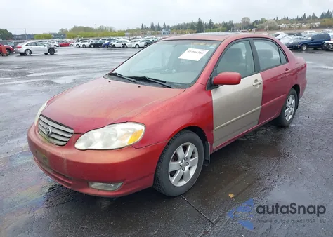2004 Toyota Corolla Le z USA, uszkodzony, nr VIN 1NXBR38E54Z244821
